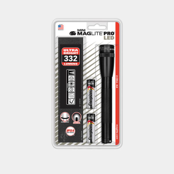 Minilinterna MagLite PRO LED, con 2 pilas AA