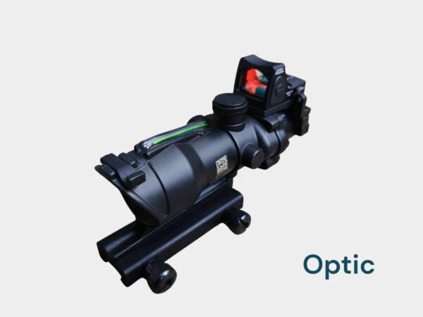 Mira Trijicon Acog + Rmr Táctica Óptica Roja Airsoft Militar - Imagen 2